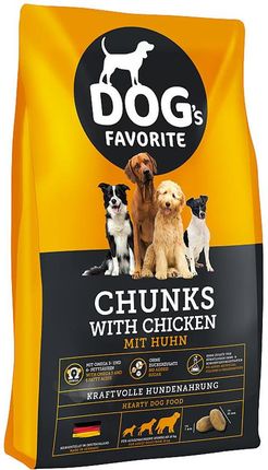 Dog´S Favorit Chunks With Chicken 15Kg