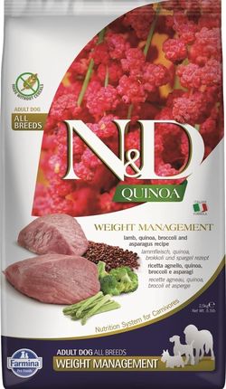 N&D / Farmina Quinoa Dog Weight Management Lamb&Broccoli 2,5Kg