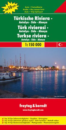Turcja - Riwiera Antalya-Side-Alanya mapa 1:150 000 Freytag & Berndt