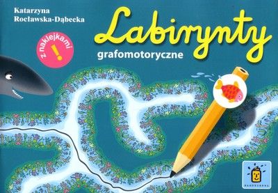 Labirynty grafomotoryczne, z naklejkami