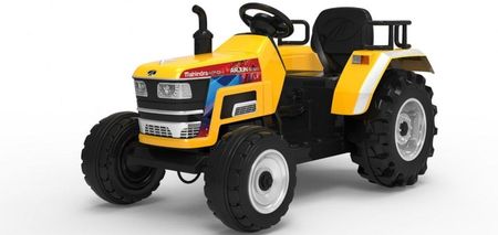 Ramiz Duży Traktor na akumulator Mahindra Żółty