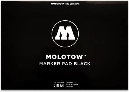 Molotow Blok To Markerów Marker Pad Black A4 140 G