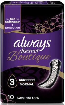 Always Discreet Boutique Wkładki normal 10 sztuk