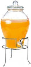 Zdjęcie Słój słoik dystrybutor szklany z kranikiem kranem do napojów lemoniady 6,5L + stojak ze stojakiem - Miasteczko Śląskie