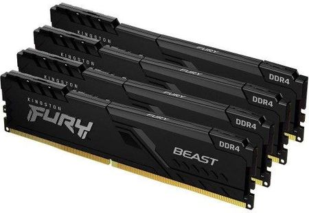 Pamięć RAM DDR4 Kingston Fury Beast 128GB (4x32GB) 3600MHz CL18 1,35V czarna