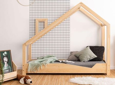 Elior Drewniane łóżko dziecięce domek Lumo 2X 28 rozmiarów 80x160cm 