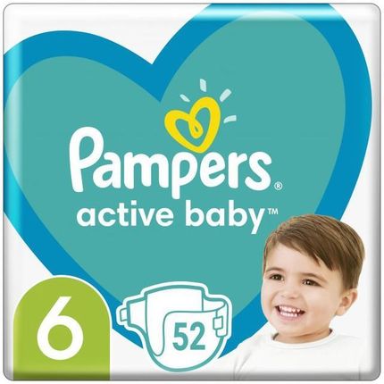 Pampers Active Baby Pieluszki Jednorazowe Rozmiar 6 13 18Kg 52Szt.
