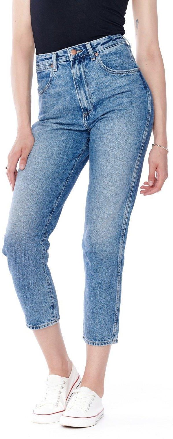 Wrangler Mom Jeans Ash Cloud W246Ri97I - zdjęcie 2 Wrangler Mom Jeans Ash Cloud W246Ri97I