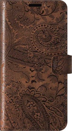 Surazo Etui na telefon ze skóry naturalnej Wallet case - Ornament Brązowy (51705304)