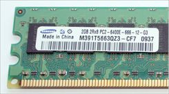 Pamięć RAM Samsung 2GB DDR2 (M391T5663QZ3-CF7)