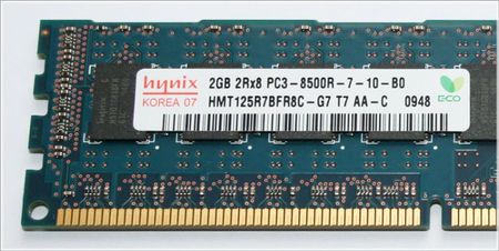 Hynix RAM 1x 2GB HYNIX ECC REGISTERED DDR3 1066MHz PC3-8500 RDIMM HMT125R7BFR8C-G7