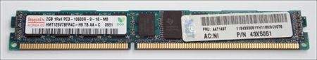 Hynix 1x 2GB HYNIX ECC REGISTERED DDR3 1333MHz PC3-10600 RDIMM HMT125V7BFR4C-H9