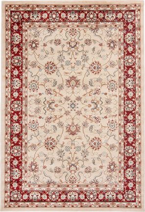 Carpetpol Dywan Orientalny Perski Czerwony Krem Beż L423A Light Beige Nemrut Bil 100X200