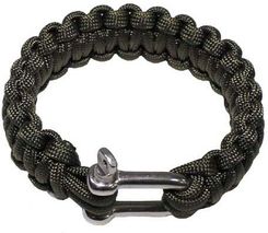 Zdjęcie MFH BRANSOLETKA PARACORD 2,3 CM, METALOWA KLAMRA, OLIWKOWA - ROZMIAR:L - Olszyna