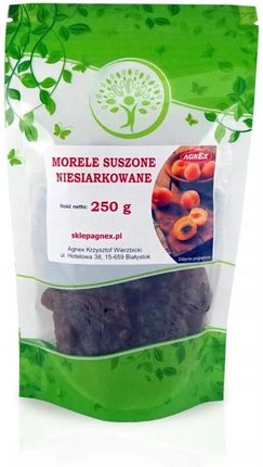 Agnex Morele Suszone Ciemne Niesiarkowane 250G