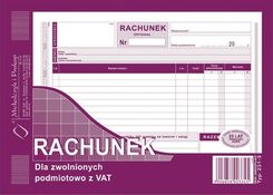 Michalczyk&Prokop Rachunek dla zwolnionych z VAT A5 (o+1k) 231-3