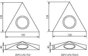 Kanlux Zepo LFD-T02-C/M 20W 2888