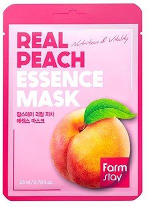 Farm Stay Real Peach Essence Mask Odżywcza Maseczka W Płachcie Z Ekstraktem Brzoskwini 23ml