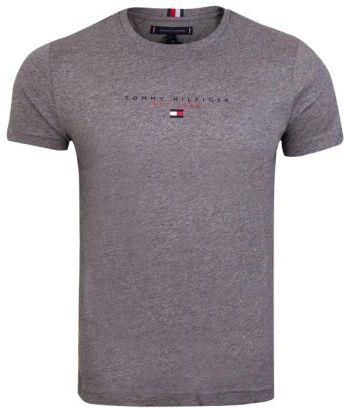 TOMMY HILFIGER M SKA KOSZULKA T SHIRT ESSENTIAL TOMMY TEE GREY