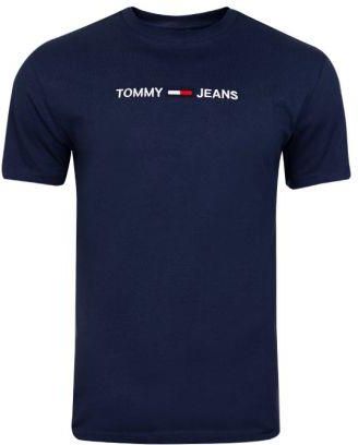 TOMMY HILFIGER KOSZULKA MĘSKA T SHIRT TJM STRAIGHT LOGO TEE NAVY