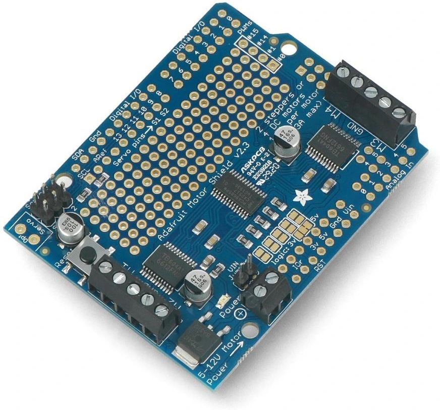 Mikrokontroler Adafruit Servo Motor Shield V2.3 Sterownik Silników Dc