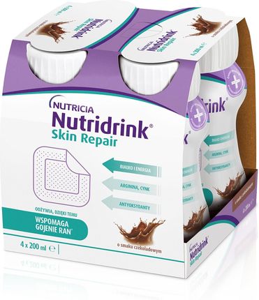 Nutridrink Skin Repair smak czekoladowy 4x200ml