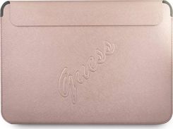 Guess Torba Guess Sleeve GUCS13PUSASPI 13 cali różowy/pink Saffiano Script