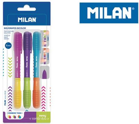 Długopis Milan sway combi duo 3 sztuki na blistrze