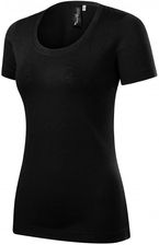 Adler Malfinipremium Koszulka Damska Merino Rise 158 Czarny Nadruk Kolor 01 Czarny 2Xl