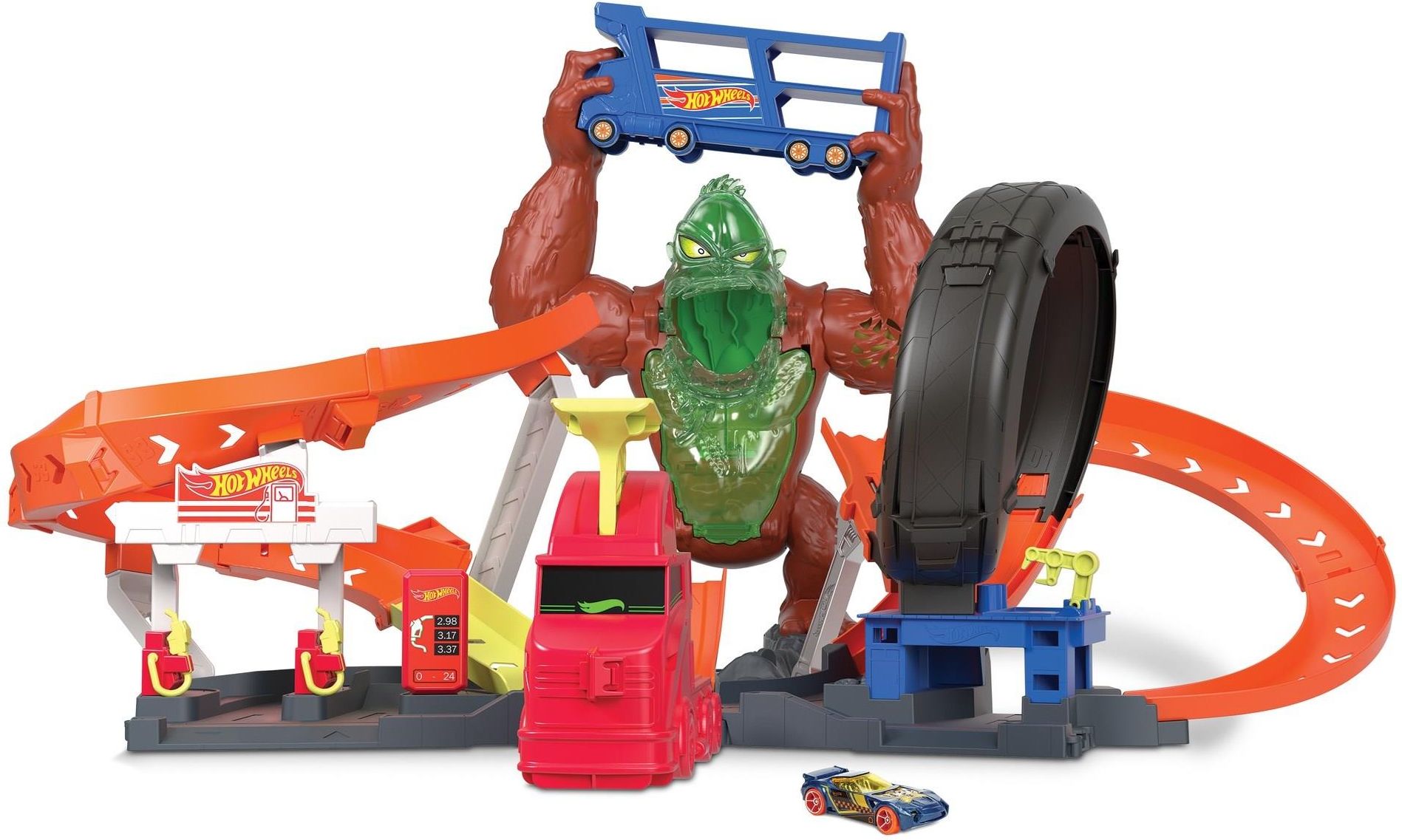 Hot Wheels City zestaw Goryl Toksyczny Atak GTT94 - zdjęcie 1 Hot Wheels City zestaw Goryl Toksyczny Atak GTT94