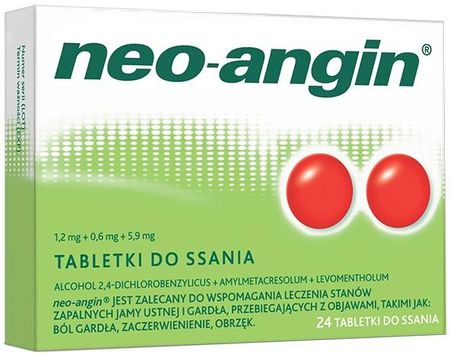 neo-angin, tabletki do ssania, 24 szt.