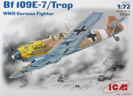 Icm Niemiecki Myśliwiec Messerschmitt Bf 109 E7 Trop 72133
