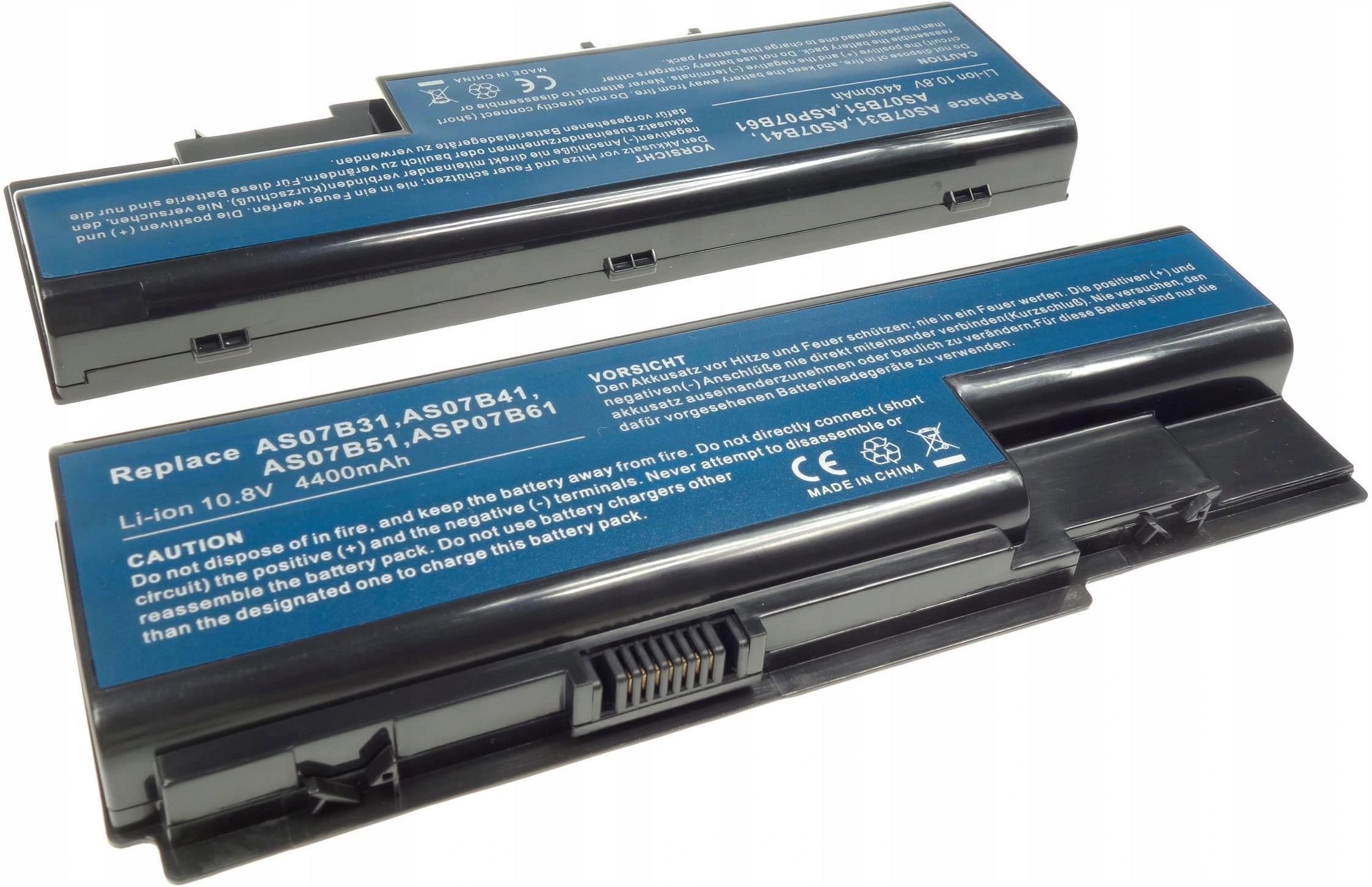 AT Batteria Potenziata 5200mAh 14,4V Per Acer Aspire 7720G E Serie Compatibile - 8 Celle, Li-Ion, Garanzia Italiana 2 Anni