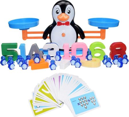 Ikonka Waga Szalkowa Edukacyjna Nauka Liczenia Pingwin
