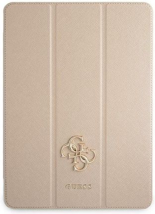 Guess Etui GUIC12PUSASGO Apple iPad Pro 12.9 2021 (5. generacji) Book Cover złoty Saffiano Collection (GUE1237GLD)