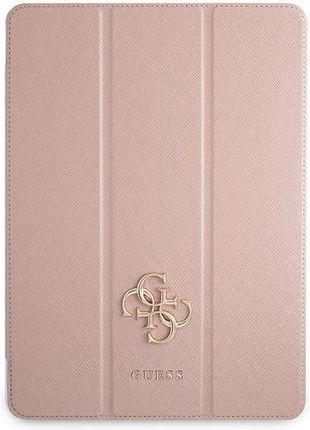 Guess Etui GUIC12PUSASPI Apple iPad Pro 12.9 2021 (5. generacji) Book Cover różowy Saffiano Collection (GUE1238PNK)