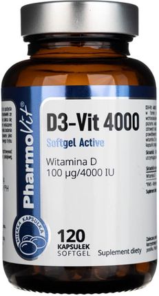 Pharmovit D3-Vit 4000 Softgel Active 120kaps.