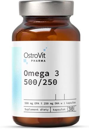 Ostrovit Kwasy Tłuszczowe Pharma Omega 3 500/250 30kaps.
