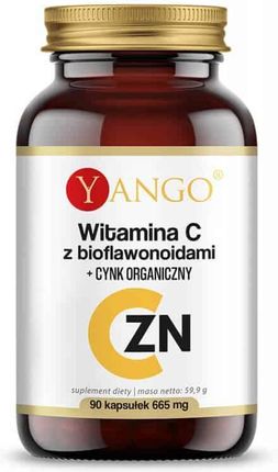 Yango Witamina C Z Bioflawonoidami + Cynk Organiczny 90kaps.