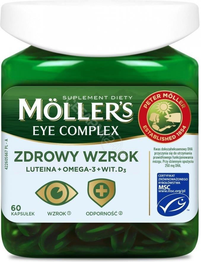 Orkla Care Moller'S Eye Complex Zdrowy Wzrok 60kaps. Opinie i ceny na Ceneo.pl