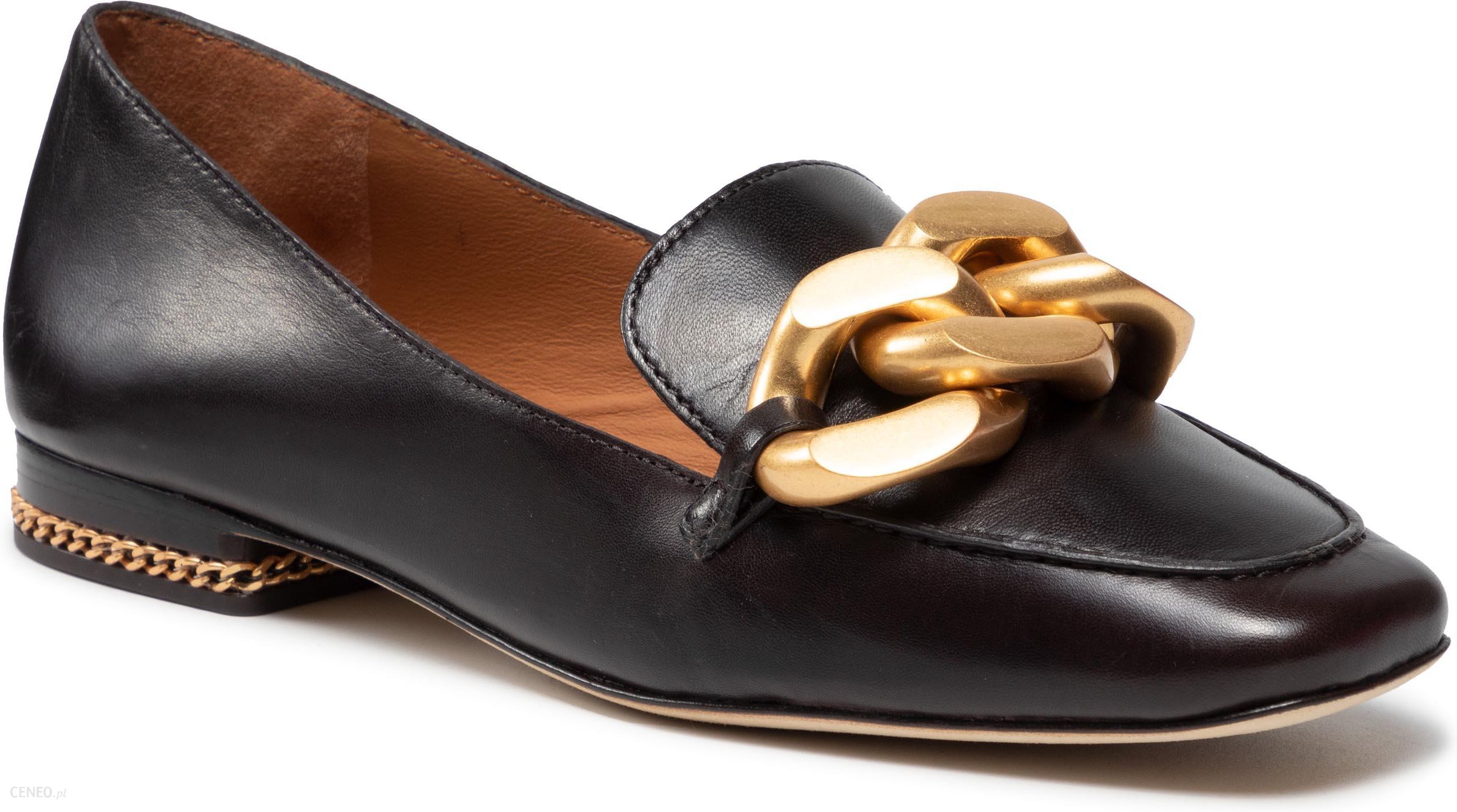 Lordsy TORY BURCH - Ruby Chain Loafer 86600 Chocolate Brown 200 - Ceny i  opinie 