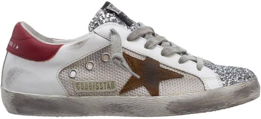 Golden Goose SUPER-STAR GLITTER TOE SNEAKERS - Ceny i opinie