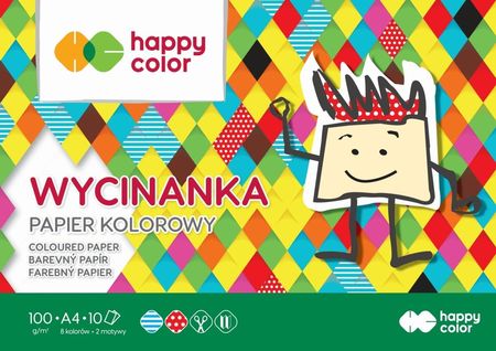 Happy Color Blok Wycinanka A4 10 Arkuszy 100G