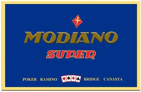 Modiano Karty Super Fiori Poker Ramino 4 Standard Index 100% Plastic 2 Talie