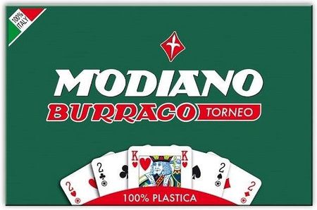 Modiano Karty Burraco Standard Index 100% Plastic 2 Talie