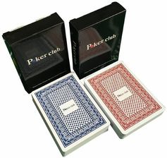 Zdjęcie Mona Karty Poker Club Jumbo Index 100% Plastic 2 Talie - Pelplin
