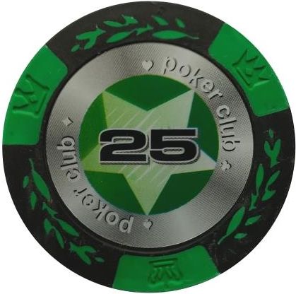 Mona Evergreen Żeton Poker Club Chip Nominał 25 Kolor Zielony