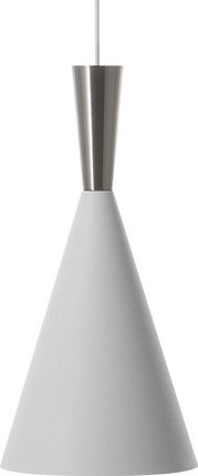 Beliani Lampa wisząca metalowa biało-srebrna TAGUS (76698)