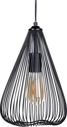 Beliani Lampa wisząca metalowa czarna CONCA (68975)