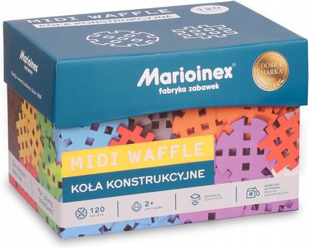 Marioinex Midi Waffle Koła Konstrukcyjne 120El. 904138